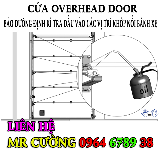 Bảo dưỡng định kì cửa overhead door HCM